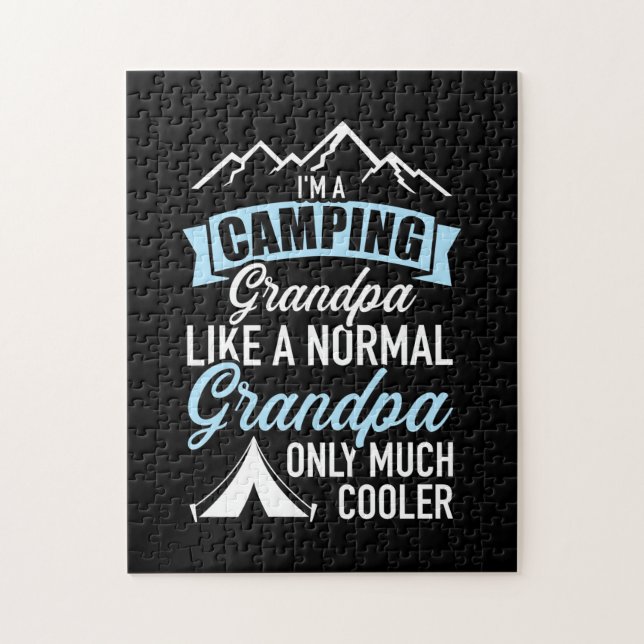 Jag är en campingmorfar pussel (Vertikal)
