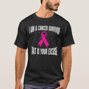 Jag är en canceröverlevande Rosa Ribbon Breast C T Shirt