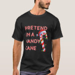 Jag är en Candy Candy cane Crew Santa Christma T Shirt<br><div class="desc">Jag är en Candy Candy cane Crew-jultomten.</div>