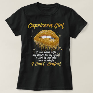Jag är en Capricorn Girl Shirt Funny Birthday T