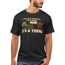 JAG ÄR EN CASAUL MAPP GRAFISK T-Shirt