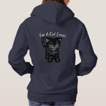 "Jag är en Cat Lover" Hoodie