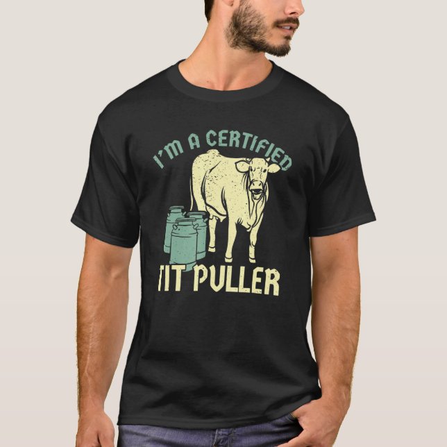 Jag är en certifierad spenpullare ko-bonde liv t shirt (Framsida)