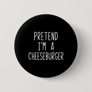 Jag är en Cheeseburger Costume Halloween Lazy Knapp
