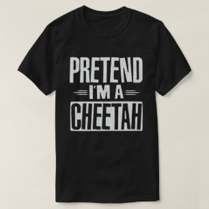 Jag är en Cheetah Easy Lazy Halloween Costume T Shirt