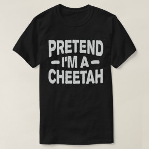 Jag är en Cheetah Easy Lazy Halloween Costume T Shirt