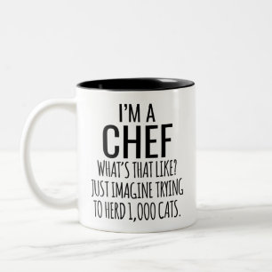 Jag är en Chef som försöker.. Två-Tonad Mugg