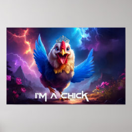Jag är en CHICK Poster