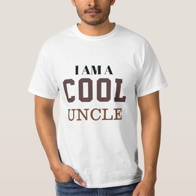 Jag är en cool farbror t-shirt  (Framsida)