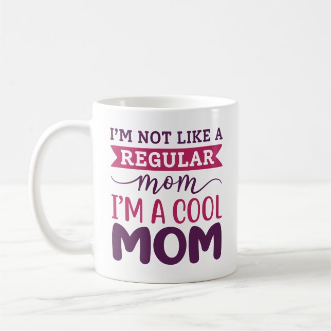 Jag är en Coola Mamma Kaffemugg (Vänster)