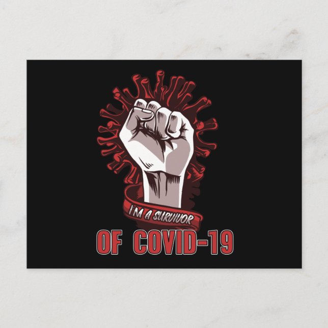 Jag är en Corona Survivor Vykort (Framsida)