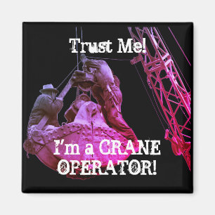 JAG ÄR EN CRANE-OPERATÖR 1930:S BILD MAGNET