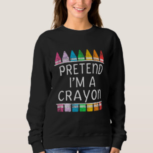 Jag är en Crayon Costume Halloween fest T Shirt