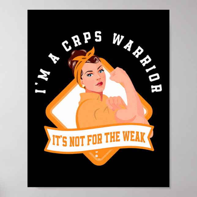Jag är en Crps Warrior Fighter RSD Crps Awareness Poster (Framsidan)