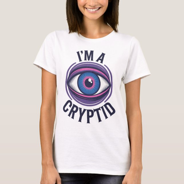 Jag är en Cryptid T-shirt (Framsida)