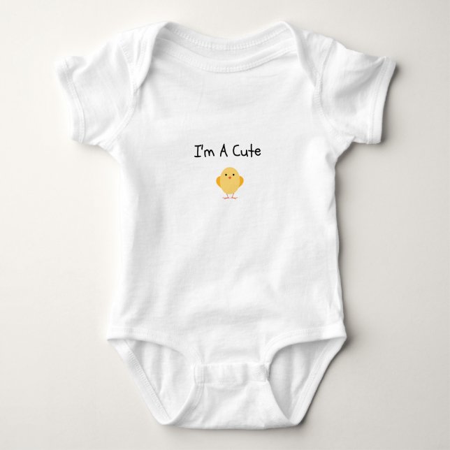 Jag är en Cute Chick T-shirt (Framsida)