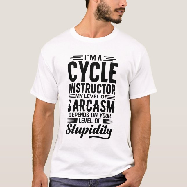 Jag är en cykelinstruktör t shirt (Framsida)