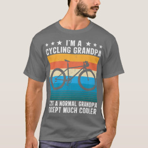 Jag är en cyklisk morfar-brun-cykel Älskare-cykel T Shirt