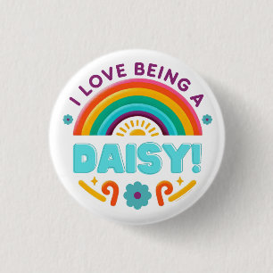 Jag är en Daisy flicka som talar i kärlek Knapp