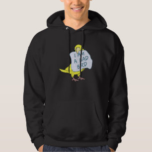 Jag Är En Dålig Fågel I  Gul Parrotlet Papegoja Hoodie