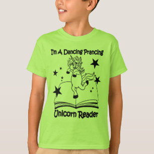 Jag är en dansande prancing Unicorn Reader T-Shirt