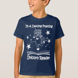 Jag är en dansande prancing Unicorn Reader T-Shirt