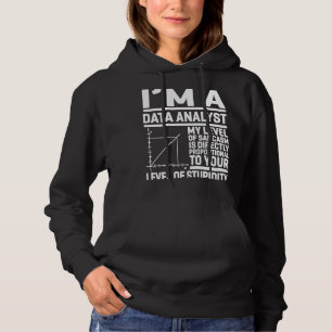 Jag är en dataanalytiker som min nivå av Sarcasm ä T Shirt