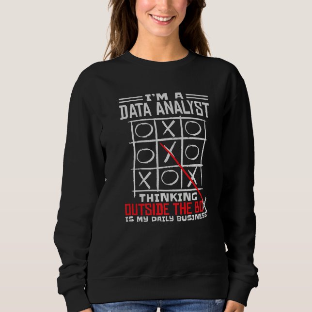 Jag är en dataanalytiker som tänker utanför boxen  t shirt (Framsida)
