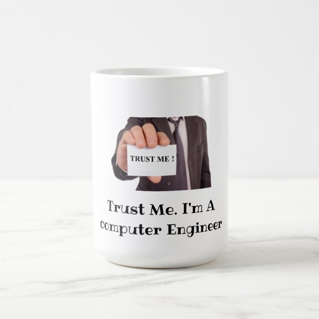 Jag är en dator Ingenjör - Geek Pride Tee Kaffemugg (Center)