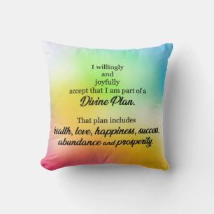 Jag är en del av en gudomlig plan Dekorativ kudde