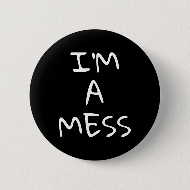 Jag är en  depressionsångest Stressar Knapp (Framsida)