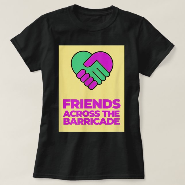 Jag är en Derry Girl Friends över barricaden T Shirt (Design framsida)