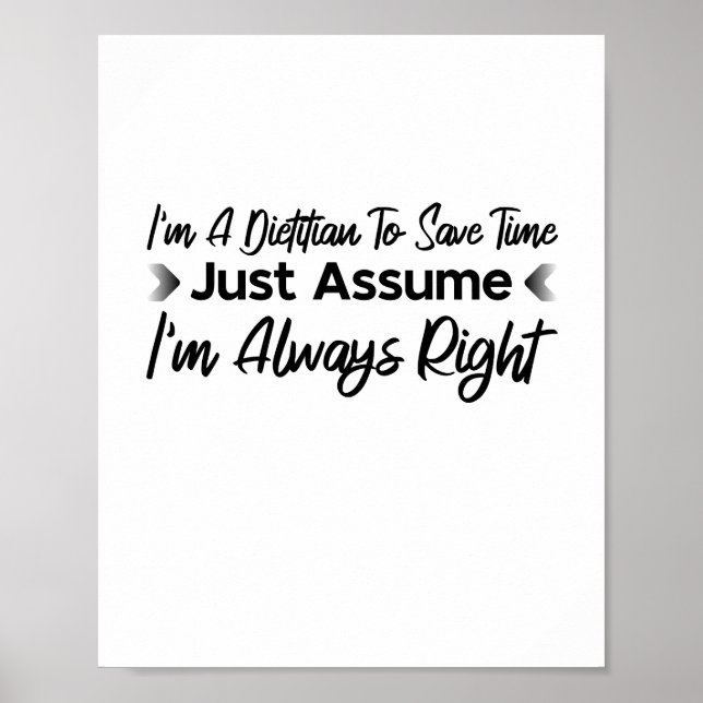 Jag är en dietist till Spara Time. Poster (Framsidan)