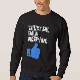 Jag är en dietitisk dietist dietgrafik lång ärmad tröja