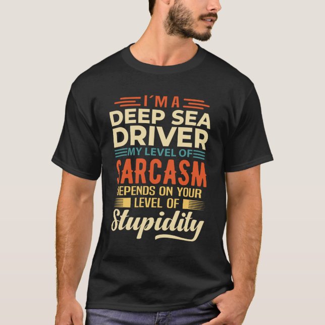 Jag är en djuphavsdykare t shirt (Framsida)