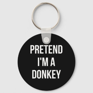 Jag är en Donkey Shirt Vuxen Costume Halloween Nyckelring