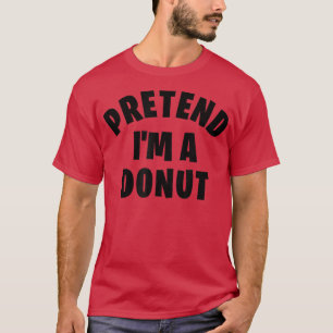 Jag är en Donut Funny Lazy Halloween Costume T Shirt