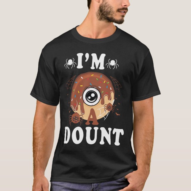 "Jag är en Donut Halloween Costume T-Shirt - (Framsida)