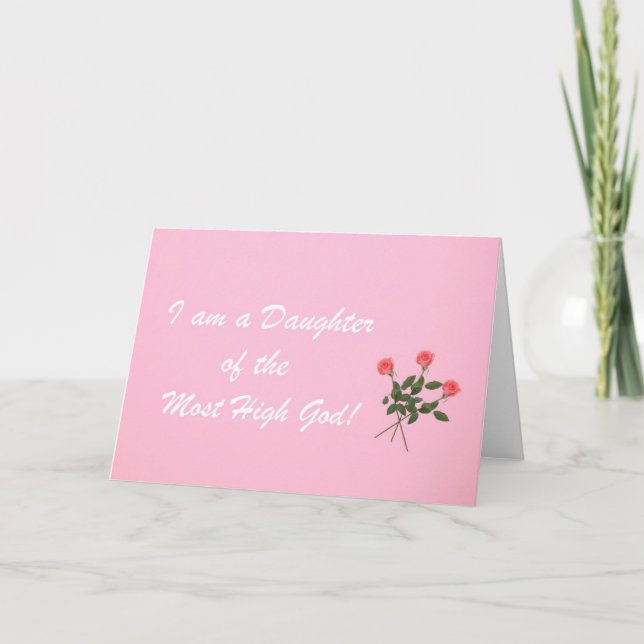 Jag är en dotter till den högsta Gud! Kort (Framsida)