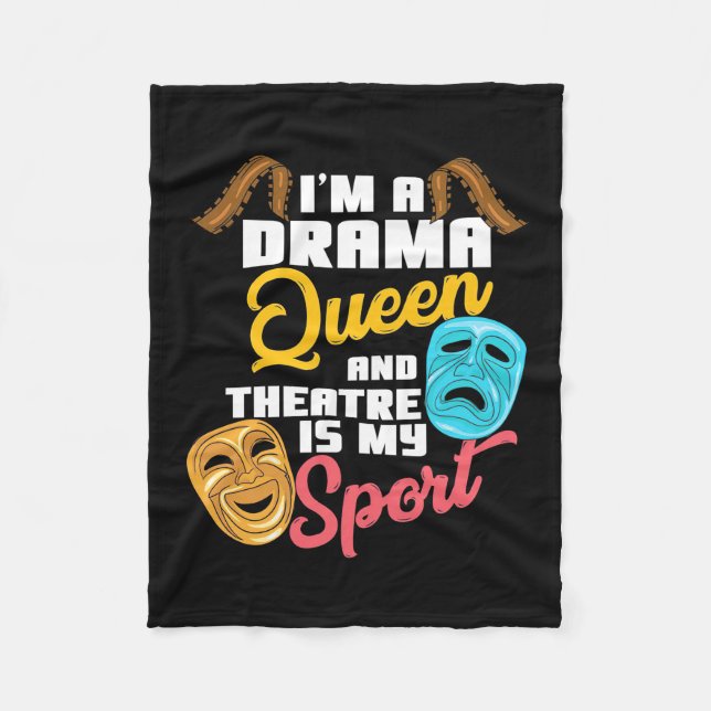 Jag är en Drama Queen Fleecefilt (Framsidan)