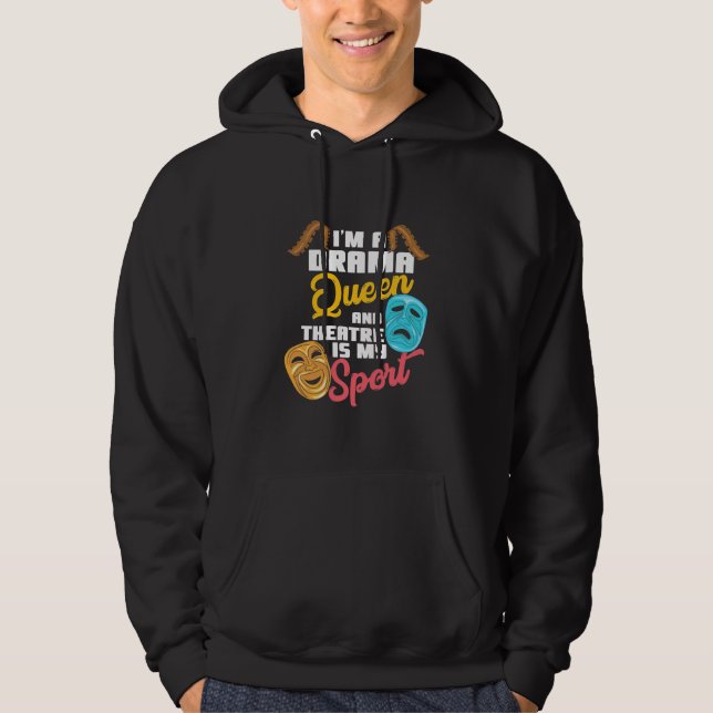 Jag är en Drama Queen Hoodie (Framsida)