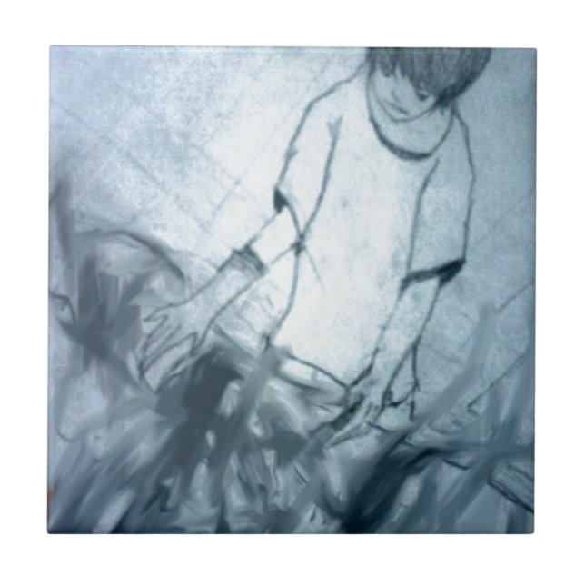 Jag är en drömmare manga animerad kakelplatta (Framsidan)