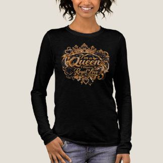 Jag är en drottning Elegant kunglig krona design T Shirt