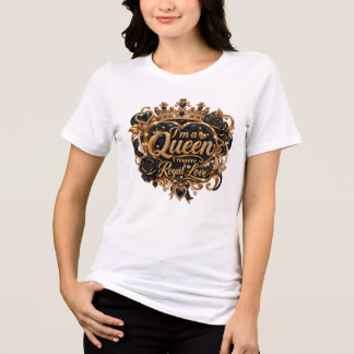 Jag är en drottning Elegant kunglig krona design T Shirt