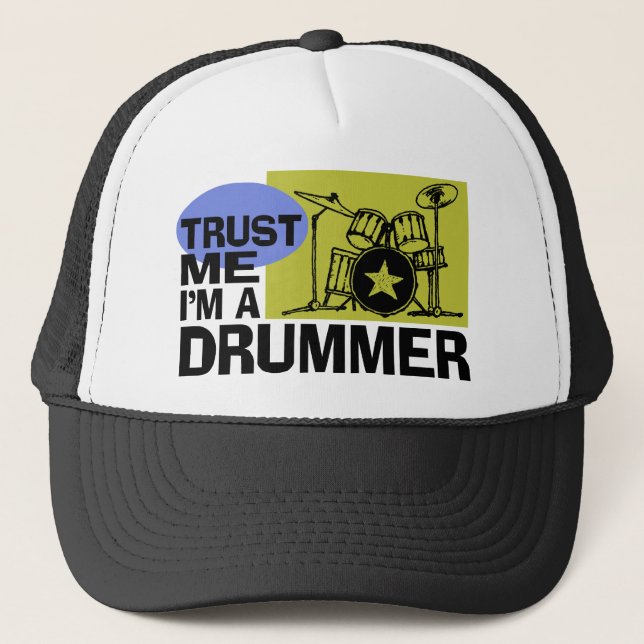 Jag är en Drummer Hat Truckerkeps (Framsida)