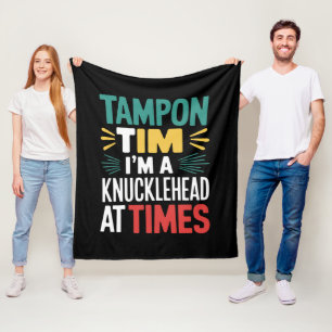 Jag är en dumskalle ibland Tim Walz Debatt 2024 Fleecefilt
