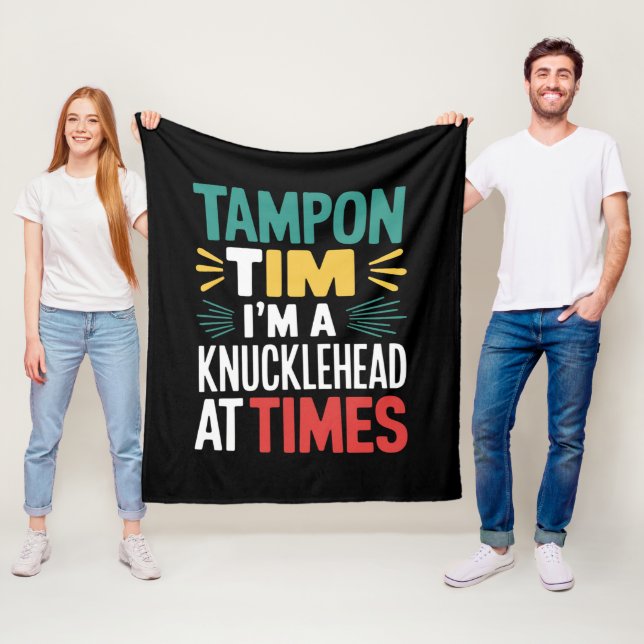 Jag är en dumskalle ibland Tim Walz Debatt 2024  Fleecefilt (På plats)