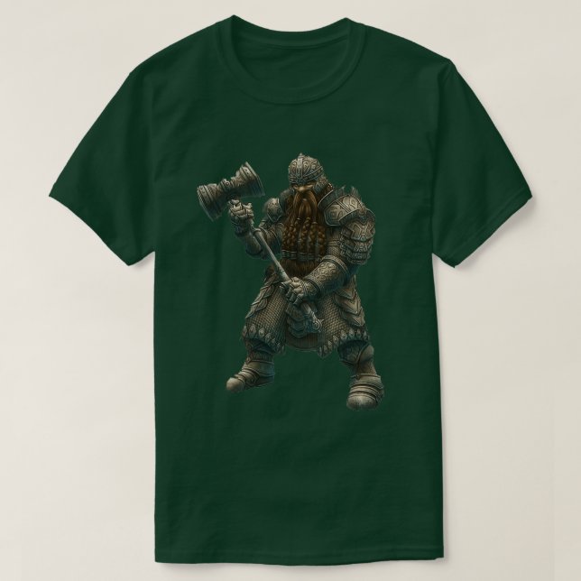 Jag är en dvärgkrigare t shirt (Design framsida)