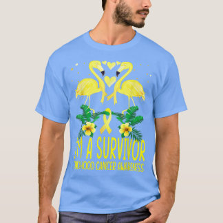 Jag är en efterlevande barncancermedvetande Flamin T Shirt