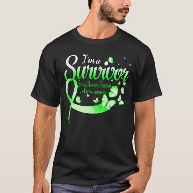 Jag är en efterlevande benmärgsskänsla t shirt (Framsida)